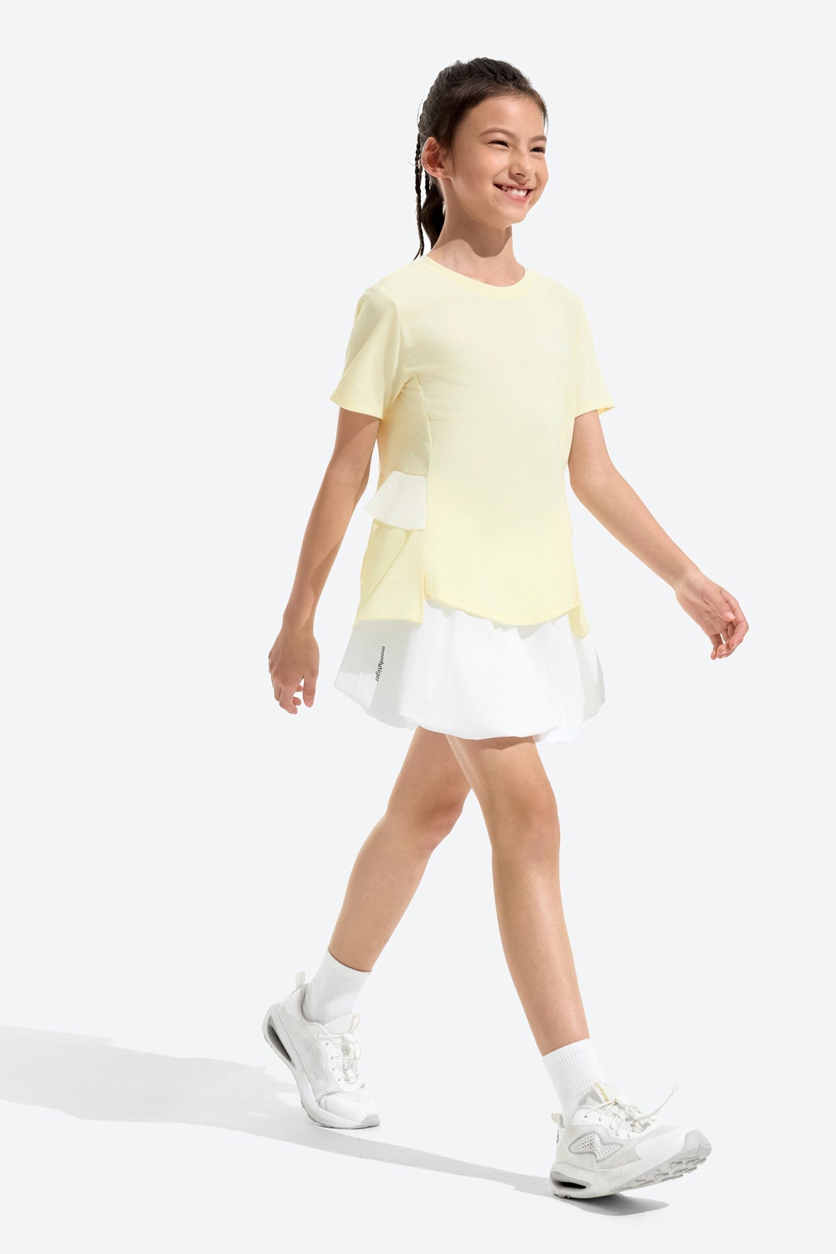 Girls Bubble Pleated Tennis Skort