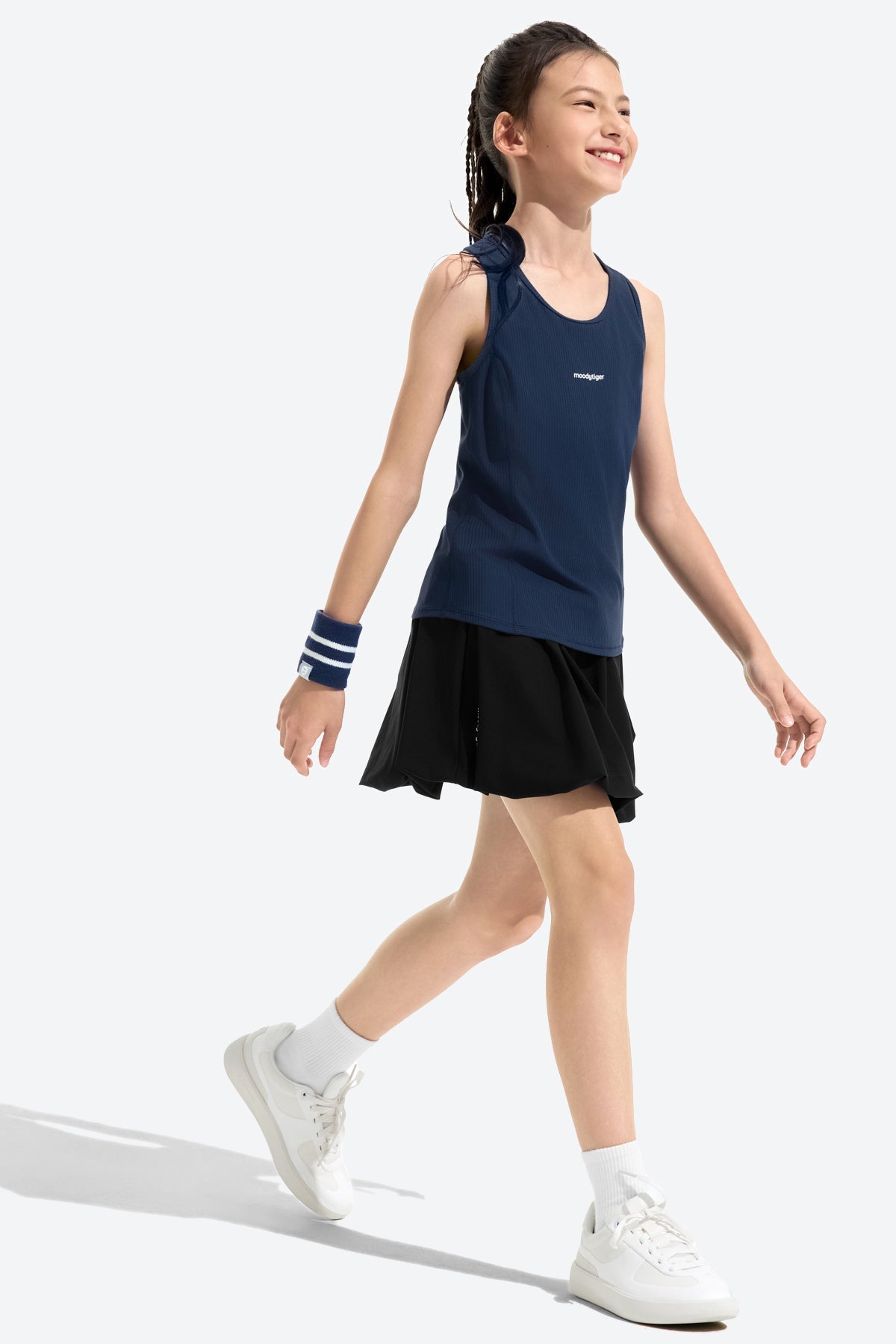 Girls Bubble Pleated Tennis Skort