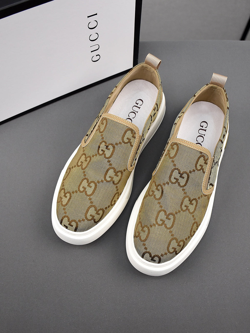 New Classic G Logo Canvas Casual Fashion Slip-on Shoes XC0424040801