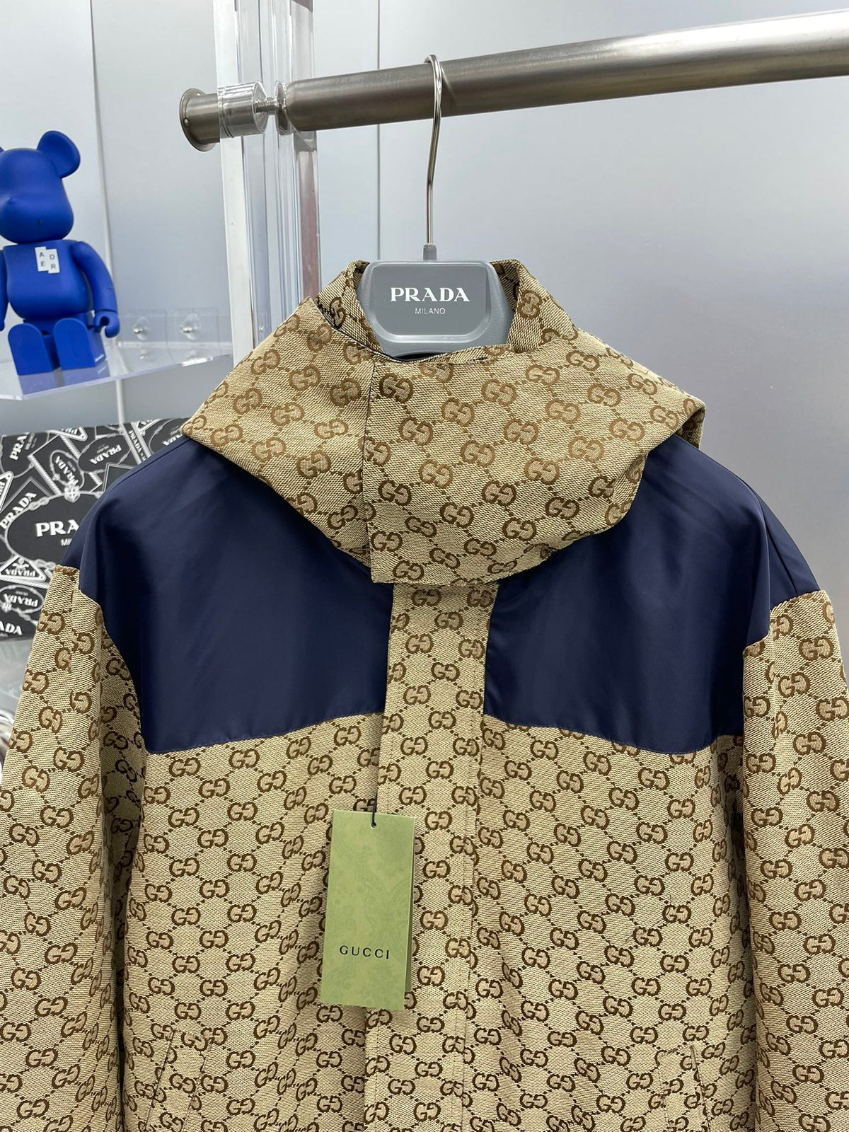 New G Logo Printed Paneled Jacket Denim Jacket XC0424111815
