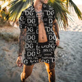 New Printed Casual Loose Two-piece Beach Suit 1024041514