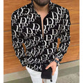 Fashion new men's printed slim shirt PF1023091528